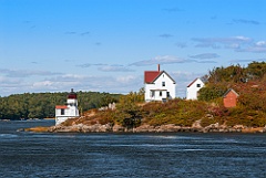 Squirrel Point Lighthouse in Autumn in Maine